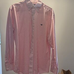 Southern Marsh Red and White Plaid Shirt